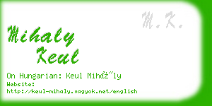 mihaly keul business card